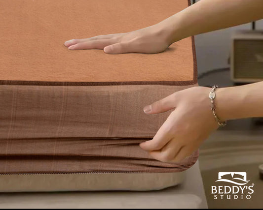 Brown Waterproof Mattress Protector - King Size